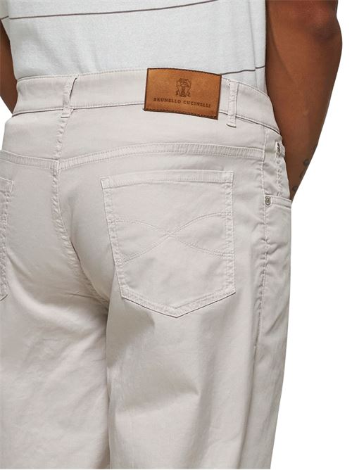 Trousers with embroidered logo BRUNELLO CUCINELLI | M289LI1780C6008